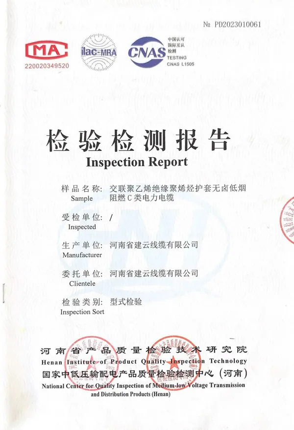 Power Cable Test Report-1