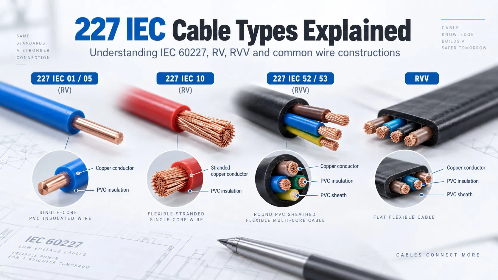 Beyond H05VV-F: Cracking the "227 IEC" Numbered Wire Code